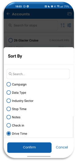 Add stop list filter